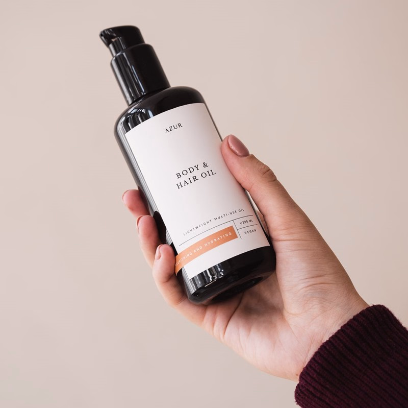 Luxe 100 % natuurlijke lichaamsolie met subtiele geur