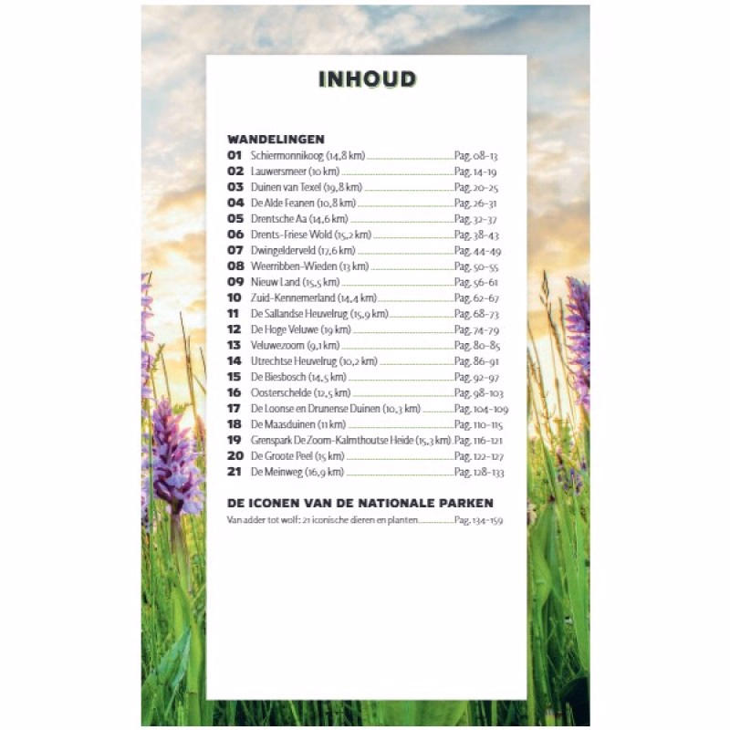 Boek Roots Wandelgids 21 mooiste wandelingen nationale parken Nederland