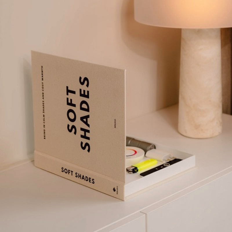 Decoratief linnen opbergboek 'Cosy Living' of 'Soft Shades'