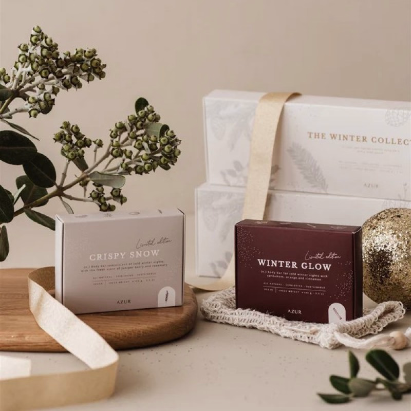 Brievenbus giftset met heerlijke winterse zeep