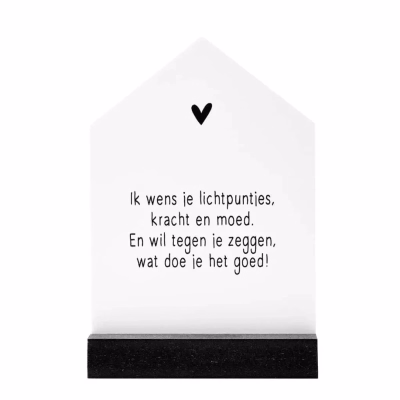 Bijzonder huisje met sterkte gedichtje - Verrasjelief