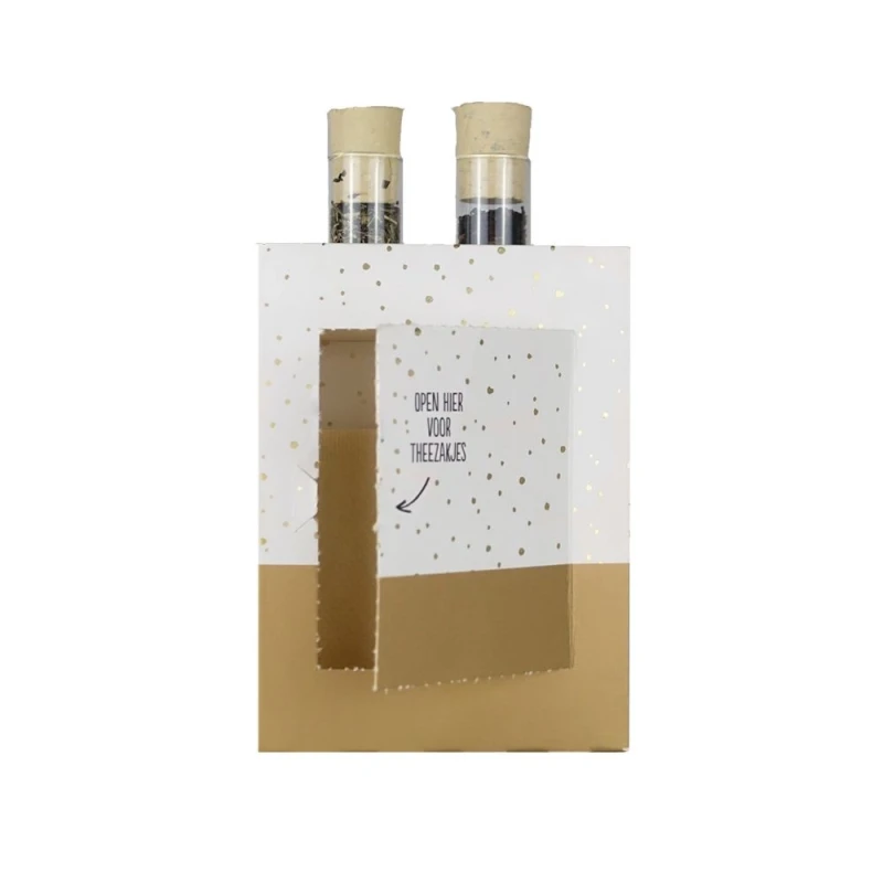 100% Leuke thee en koekjes giftset 'Zilver is spreken, bijkletsen is goud'