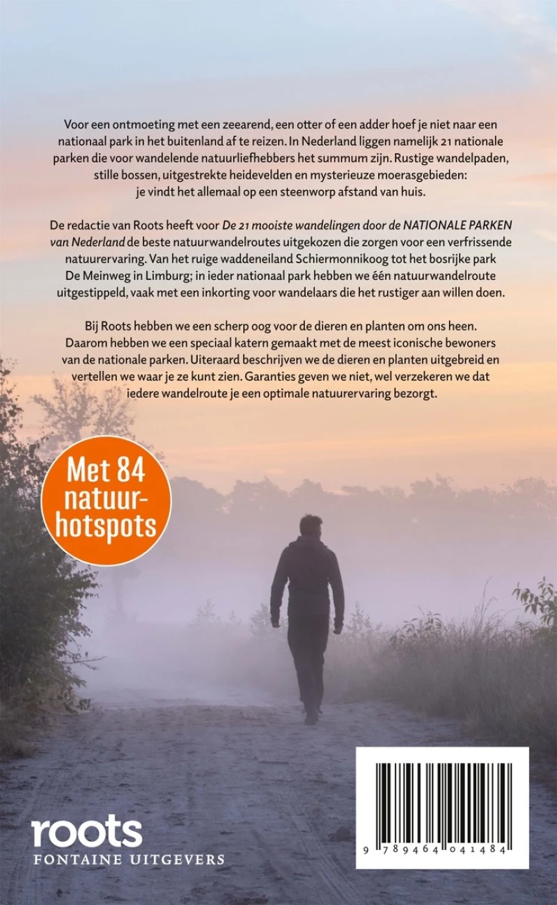 Boek Roots Wandelgids 21 mooiste wandelingen nationale parken Nederland