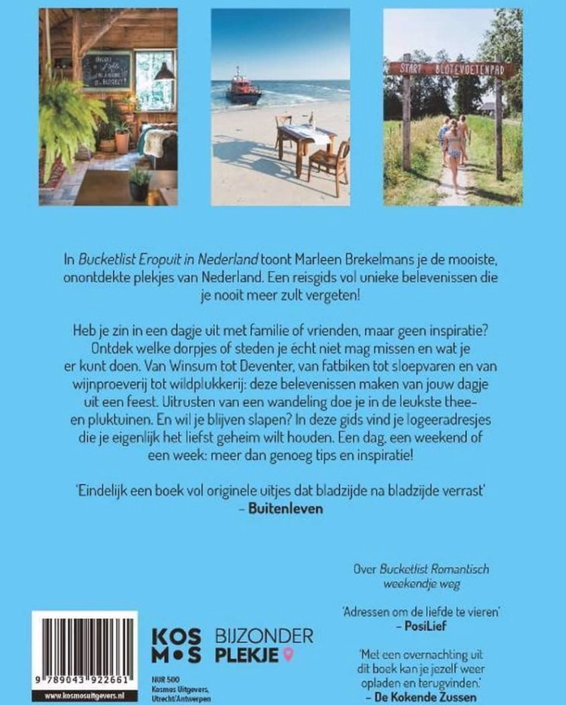 Boek Bucketlist Eropuit in Nederland - Marleen Brekelmans - Verrasjelief