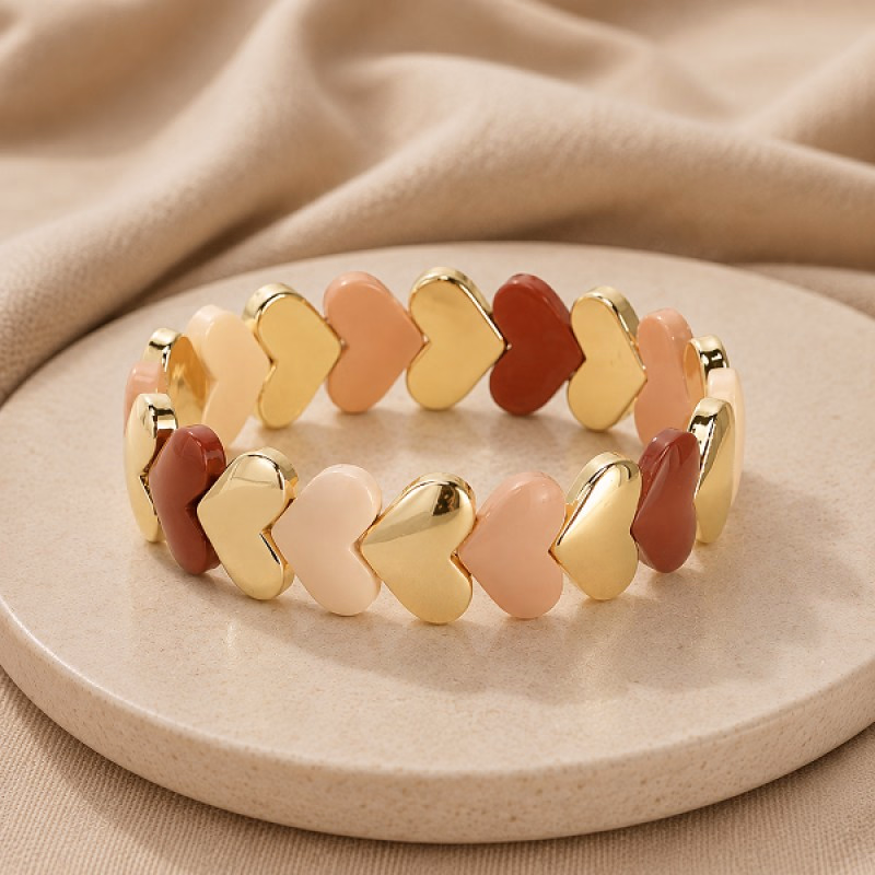 Romantische armband met hartjes - Verrasjelief