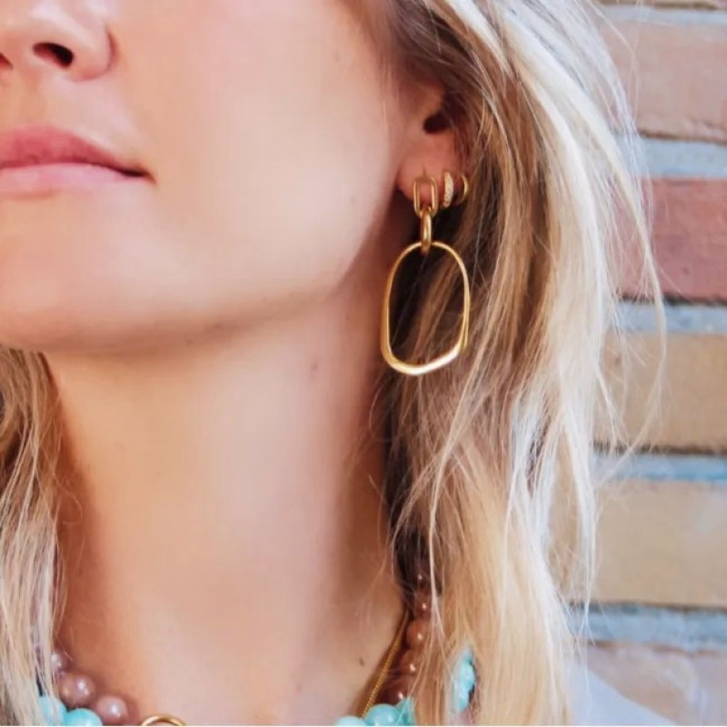 Statement oorbellen - Ovaal - Verrasjelief