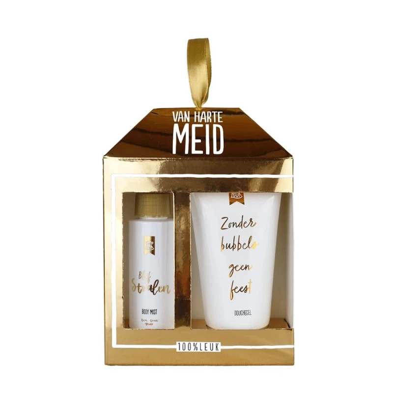 100% Leuk: Giftset 'Van harte meid'