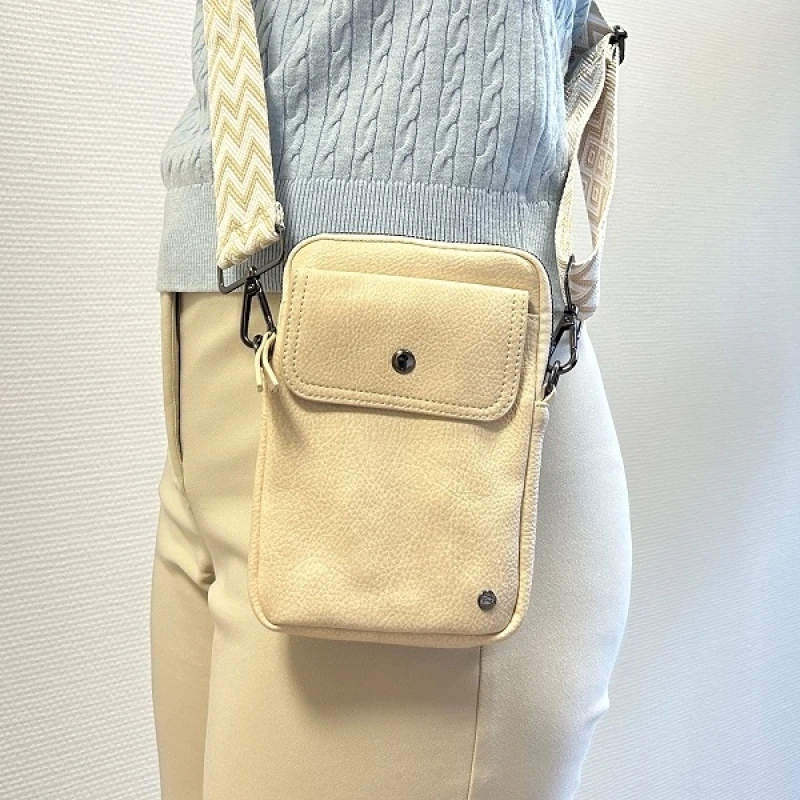 Stijlvol vegan crossbody telefoontasje 'Groet'
