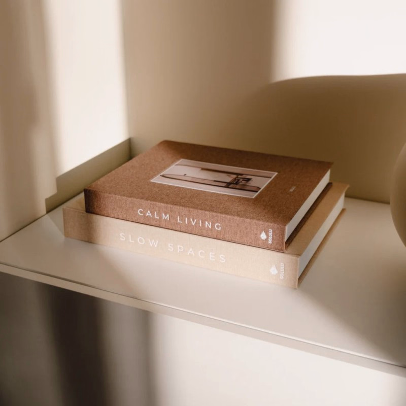 Decoratief linnen opbergboek 'Cosy Living', 'Soft Shades', 'Slow Spaces' - Verrasjelief