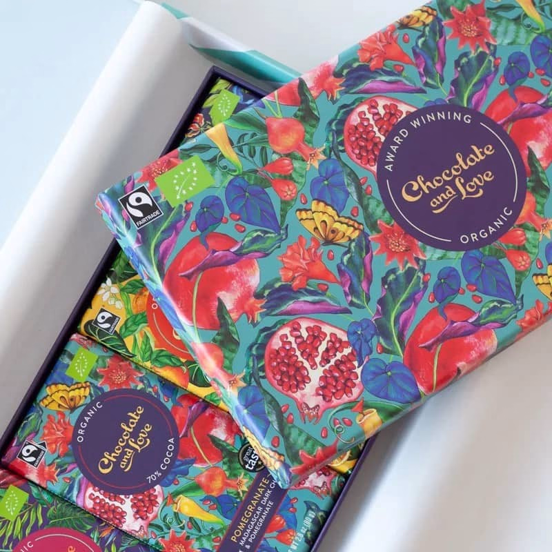 Luxe giftboxen met Vegan Fairtrade Chocolade in twee soorten!