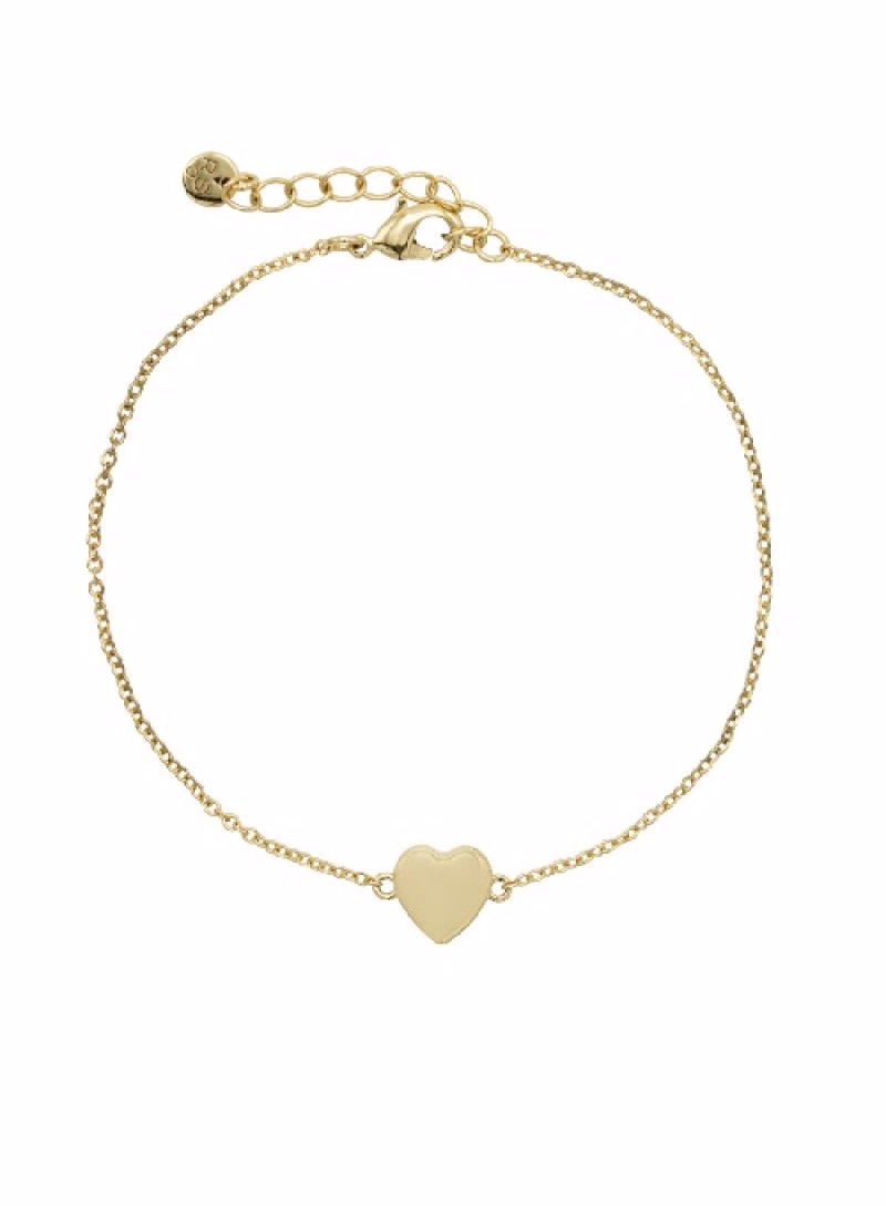 Vergulde 'Heart of gold' Armbandjes