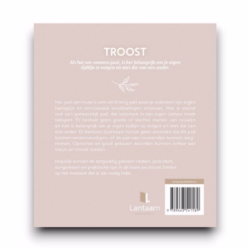 Boek 'Troost, woorden van troost bij rouw' - Verrasjelief