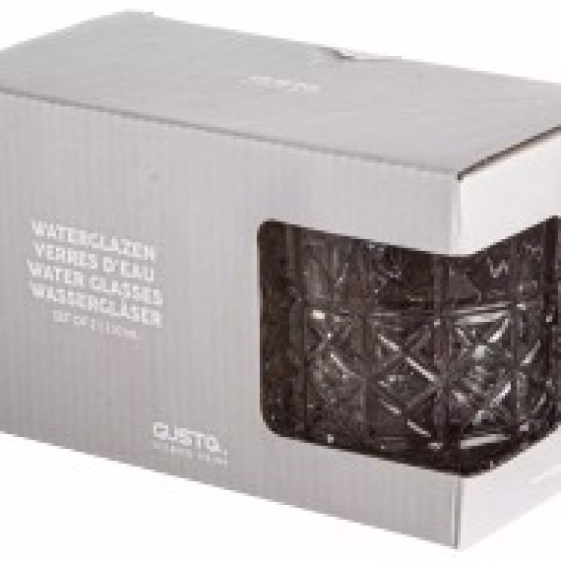 Luxe set van 4 whisky glazen met prachtig detail