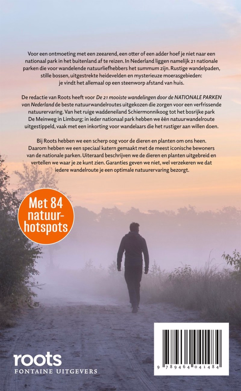 Boek Roots Wandelgids 21 mooiste wandelingen nationale parken Nederland