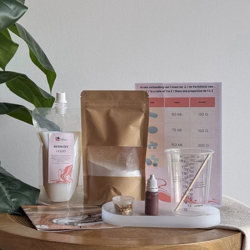 Origineel DIY brievenbuspakket giethars schaaltje - Verrasjelief