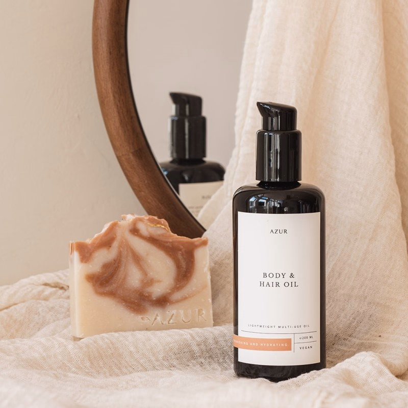 Luxe 100 % natuurlijke lichaamsolie met subtiele geur
