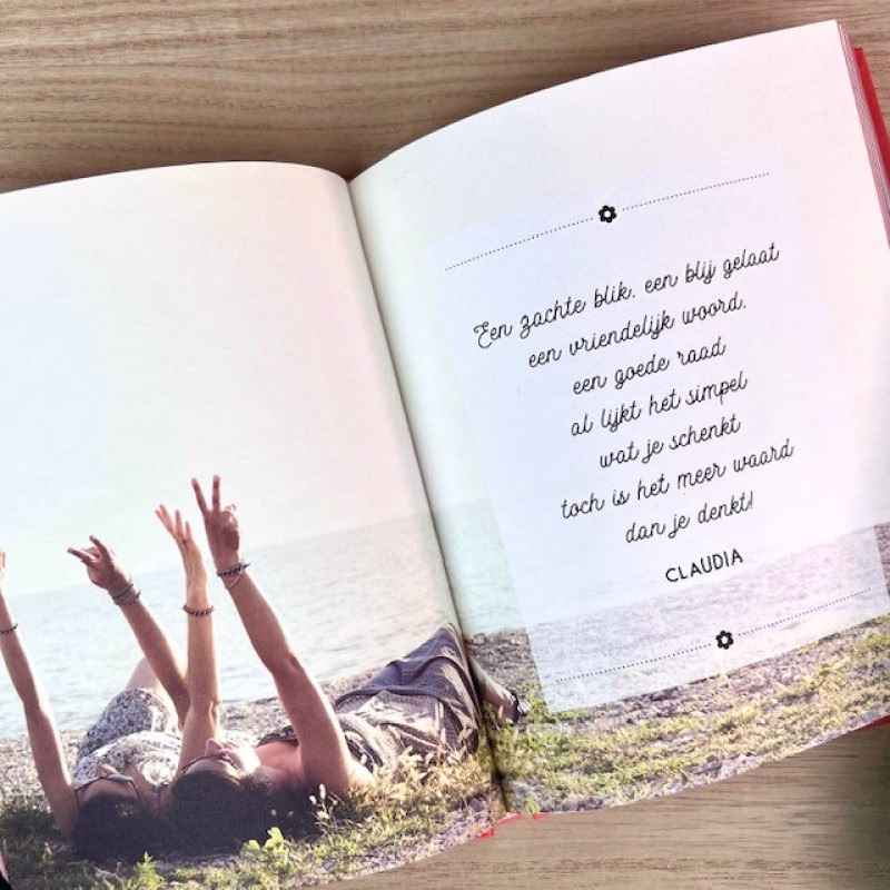 Boek 'bedankt dat jij er voor mij bent'