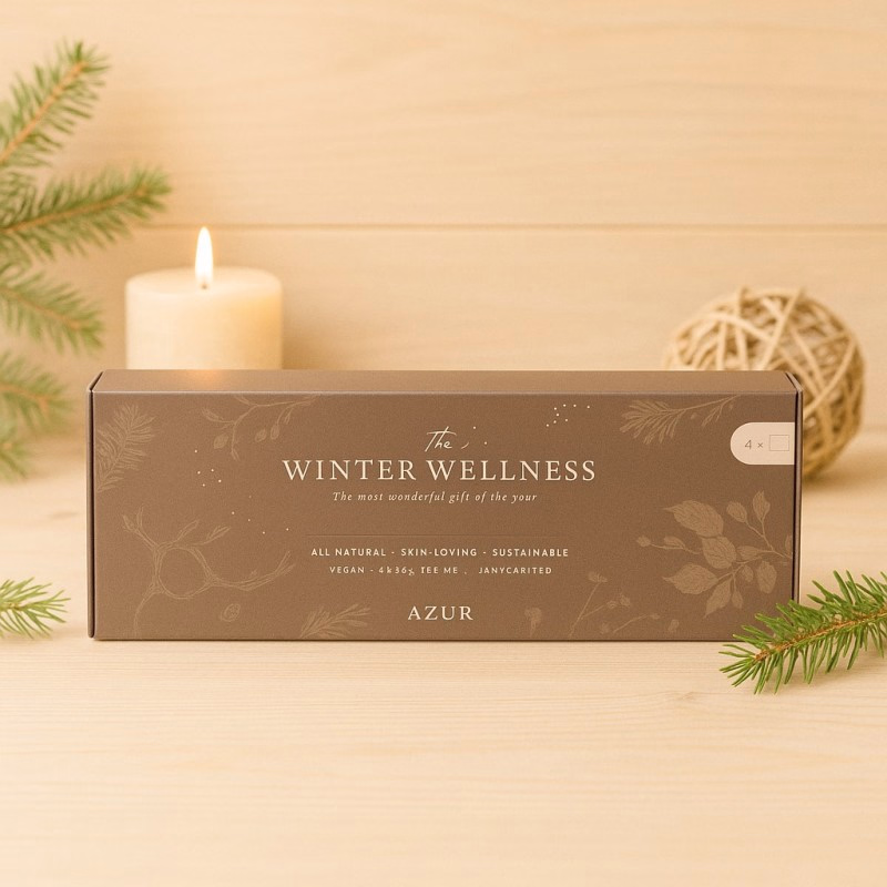 Brievenbus set met natuurlijke zeepjes 'Winter Wellness' - Verrasjelief