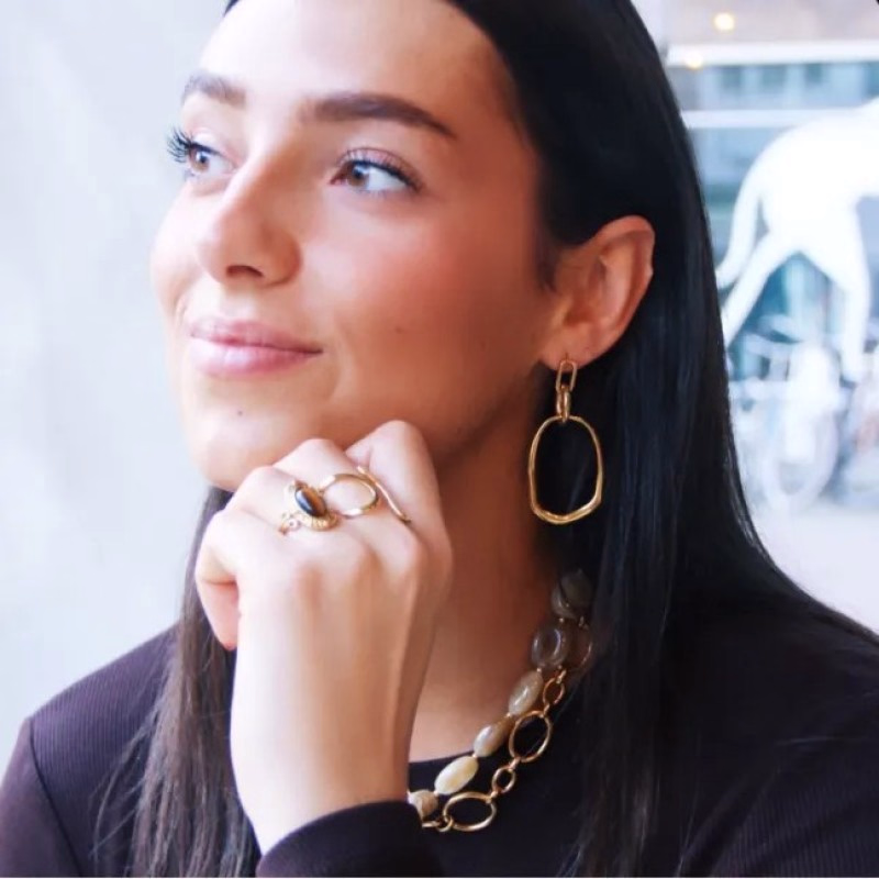 Statement oorbellen - Ovaal - Verrasjelief