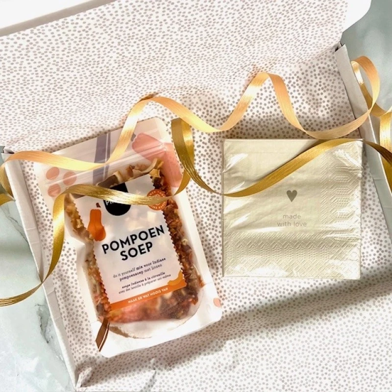 Brievenbuspakket Pompoensoep 'made with love'