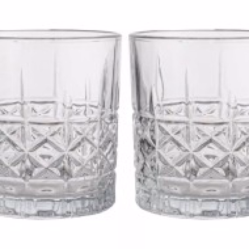 Luxe set van 4 whisky glazen met prachtig detail