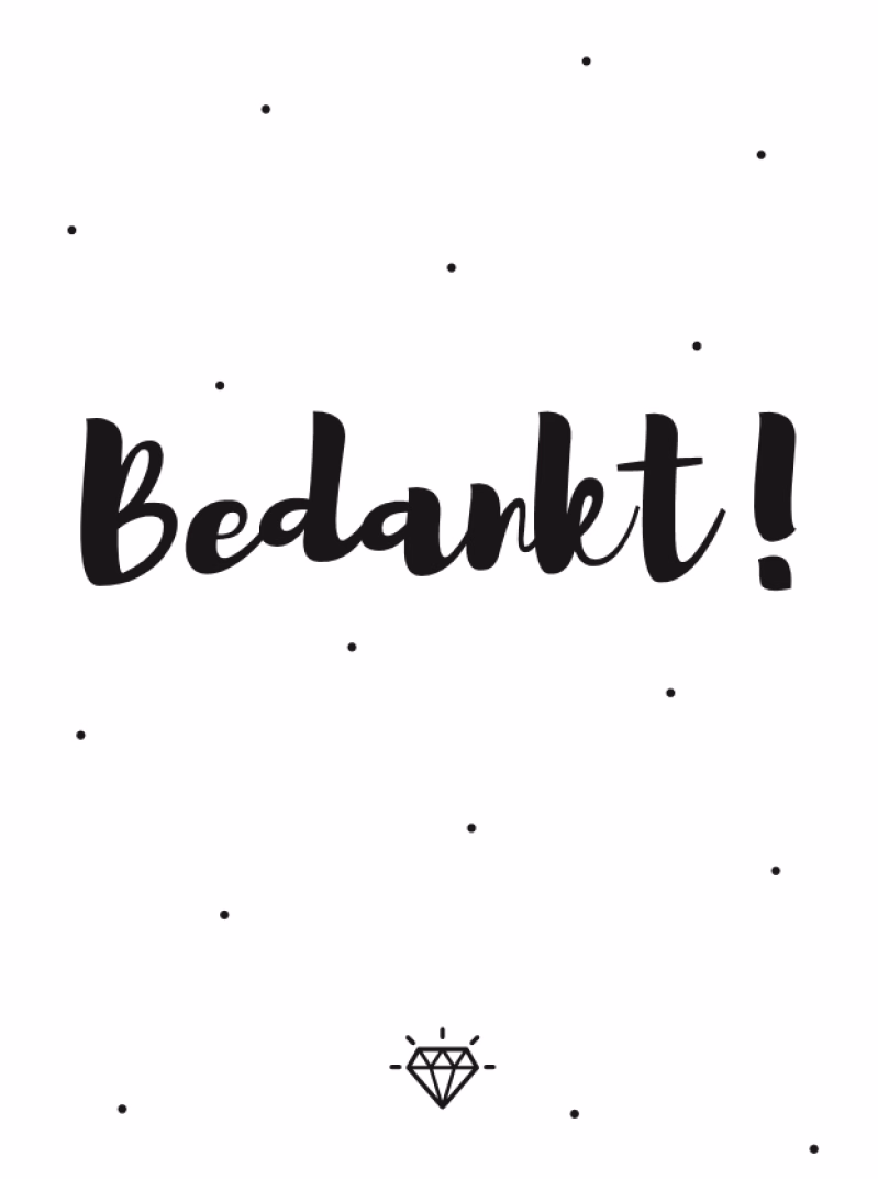Kaartje Dankjewel - Verrasjelief