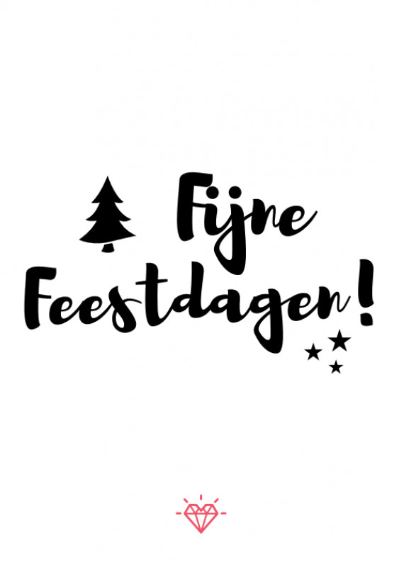 Kaartje Fijne Feestdagen