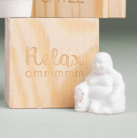 Buddha- beeldje - Relax - Räder - Cadeau voor haar - Leuk cadeau vriendin - Cadeautjes voor haar - Cadeau idee vrouw - Moederdagcadeau - Kado voor mama - Kerstcadeau vrouw - Kerstcadeau voor haar