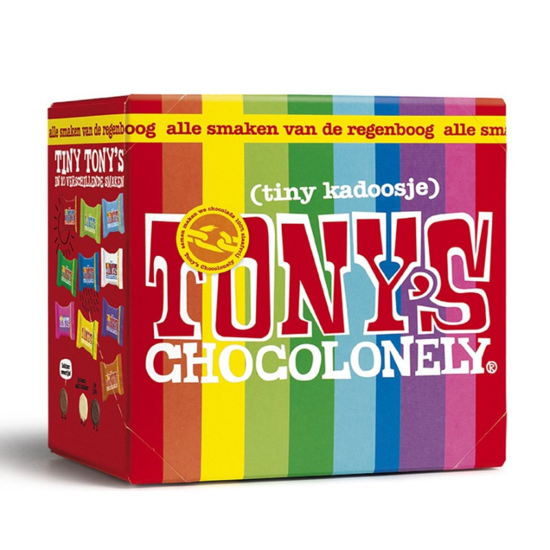 Heerlijke tiny Tony's Chocolonely giftbox 'Tiny Kadoosje'