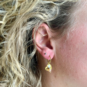 Handgemaakte oorbelletjes met edelstenen met een positieve werking
