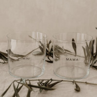 waterglas, mama, mini, cadeau, moeder