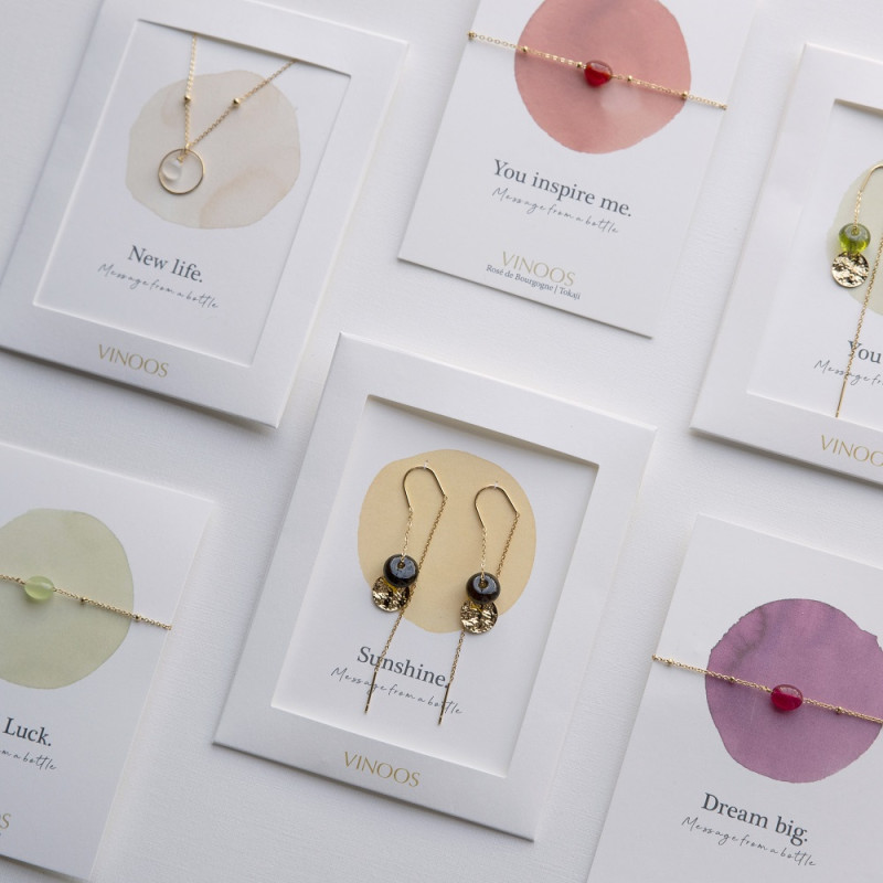 Prachtige verfijnde stainless Steel oorbellen 'The colours of Wine'