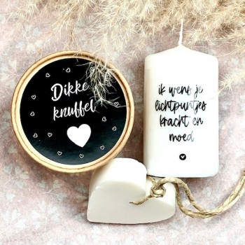 Giftset "Ik wens je lichtpuntjes, kracht en moed"