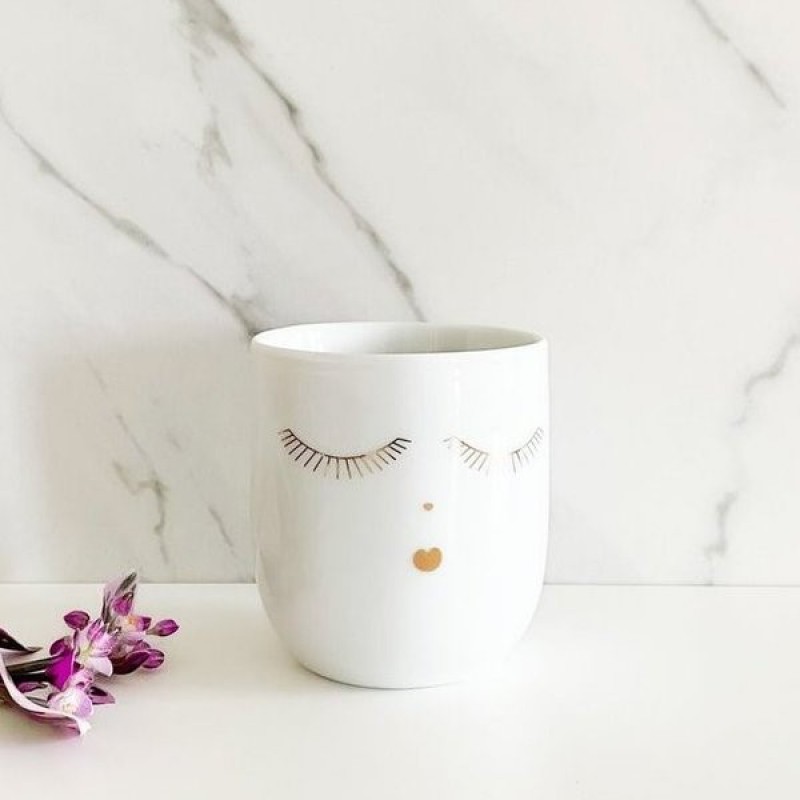 Räder witte koffiemok Goldy met gouden opdruk