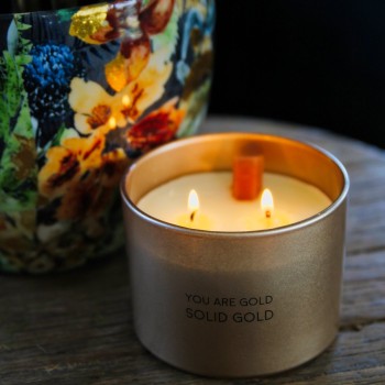 Grote Luxe Soja Geurkaars You Are Solid Gold