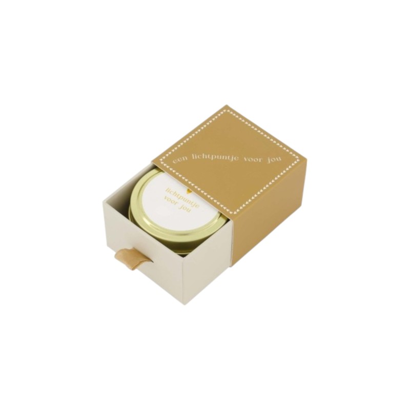 Zusss giftset 'Een lichtpuntje voor jou' met kaars en lucifers