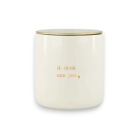 Zuss kaars, Sterktecadeau, Troostcadeau, Kaars ik denk aan jou