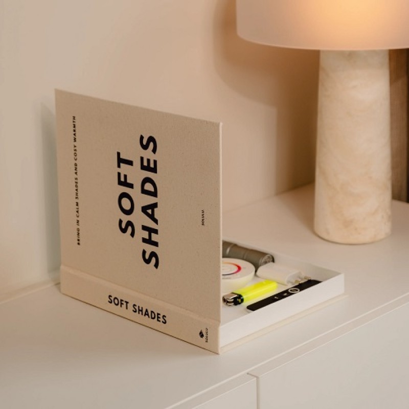 Decoratief linnen opbergboek 'Cosy Living' of 'Soft Shades'