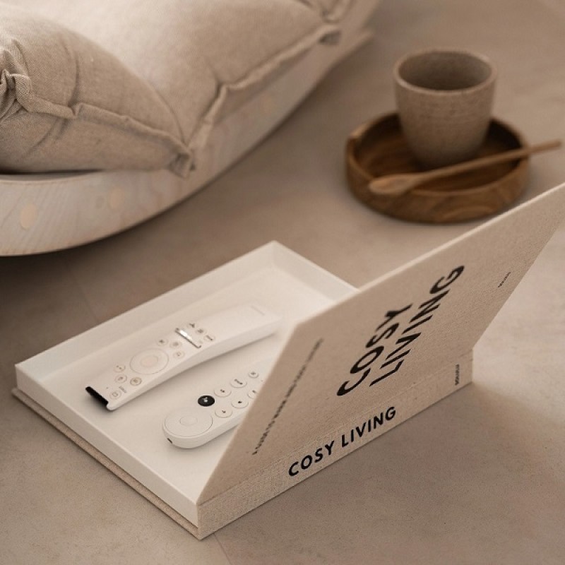 Decoratief linnen opbergboek 'Cosy Living' of 'Soft Shades'