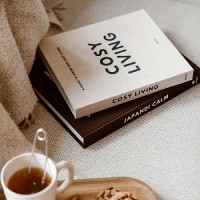 Decoratief linnen opbergboek 'Cosy Living' of 'Soft Shades'