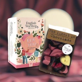“Voor de liefste" hartjesbonbons